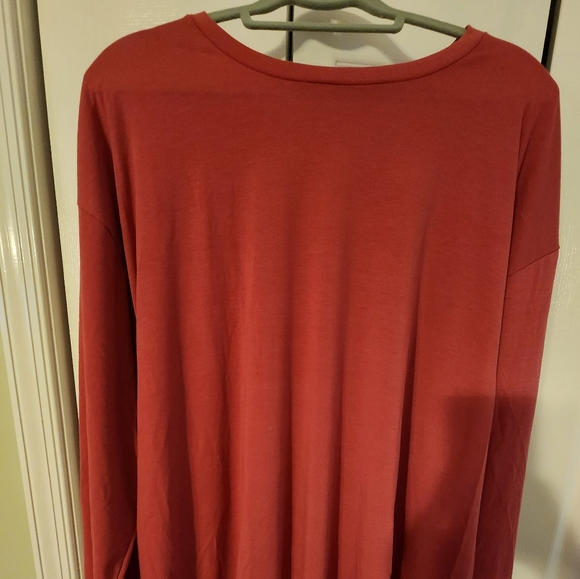 LuLaRoe 3X Dusty Rose Long Sleeve Tunic - Picture 1 of 3